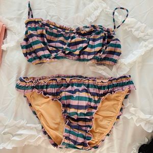 Madewell Rouched Bikini Set